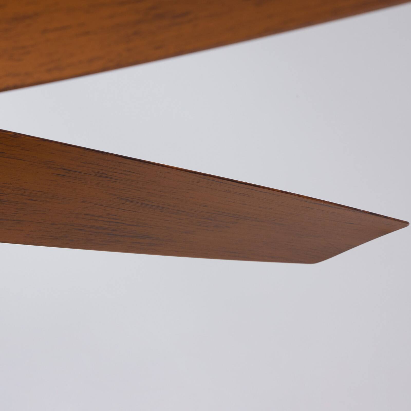 Alt View 9. Siljoy - 54-inch Dark Brown Wood Grain Ceiling Fan with Light & Remote 5-Blade Modern Indoor Fan - Brown.