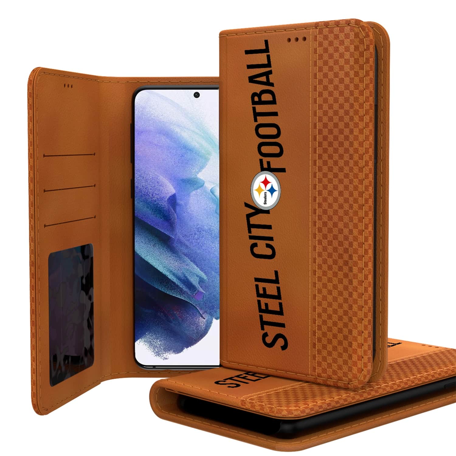 Keyscaper - NFL - Pittsburgh Steelers Galaxy Folio Case - S23 Plus - Brown price history on PriceWatchPro