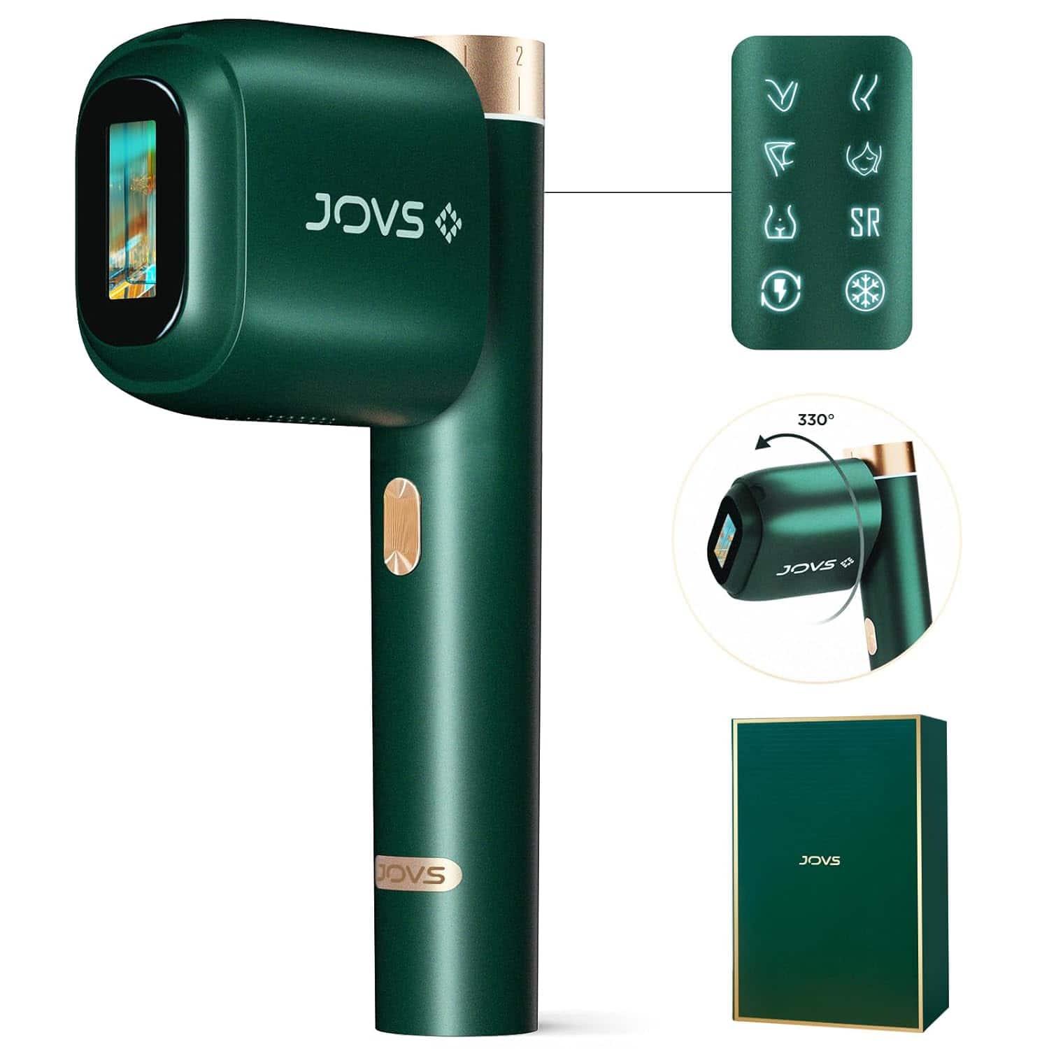 JOVS - Laser Hair Removal, [24J Energy] IPL Hair Removal for Women and Men - Green price history on PriceWatchPro