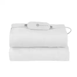 Glintex - Heated Mattress Pad King 78"x80" Electric Warming Pad with Auto Shut-Off and Soft Coral Fleece Cover - White
