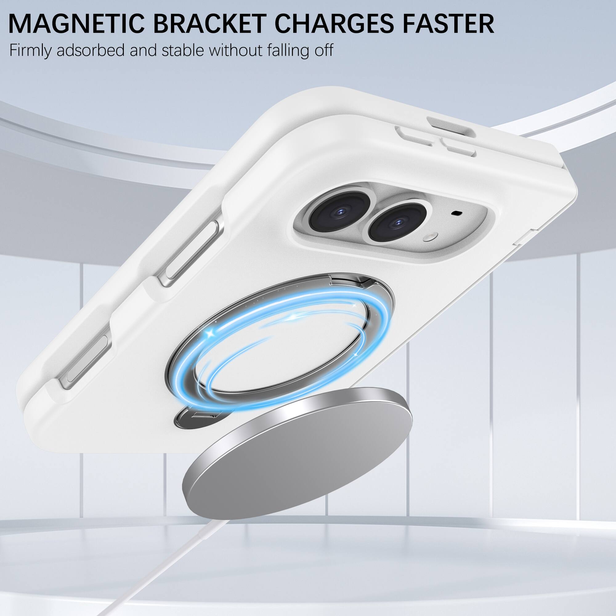 MAGNETIC BRACKET CHARGES FASTER  
Firmly adsorbed and stable without falling off