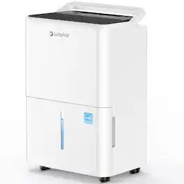 Waykar - 30-Pint Energy Star Quiet Dehumidifier with Auto Defrost and Bucket for Bedroom and Basement up to 2000 sq. ft - White
