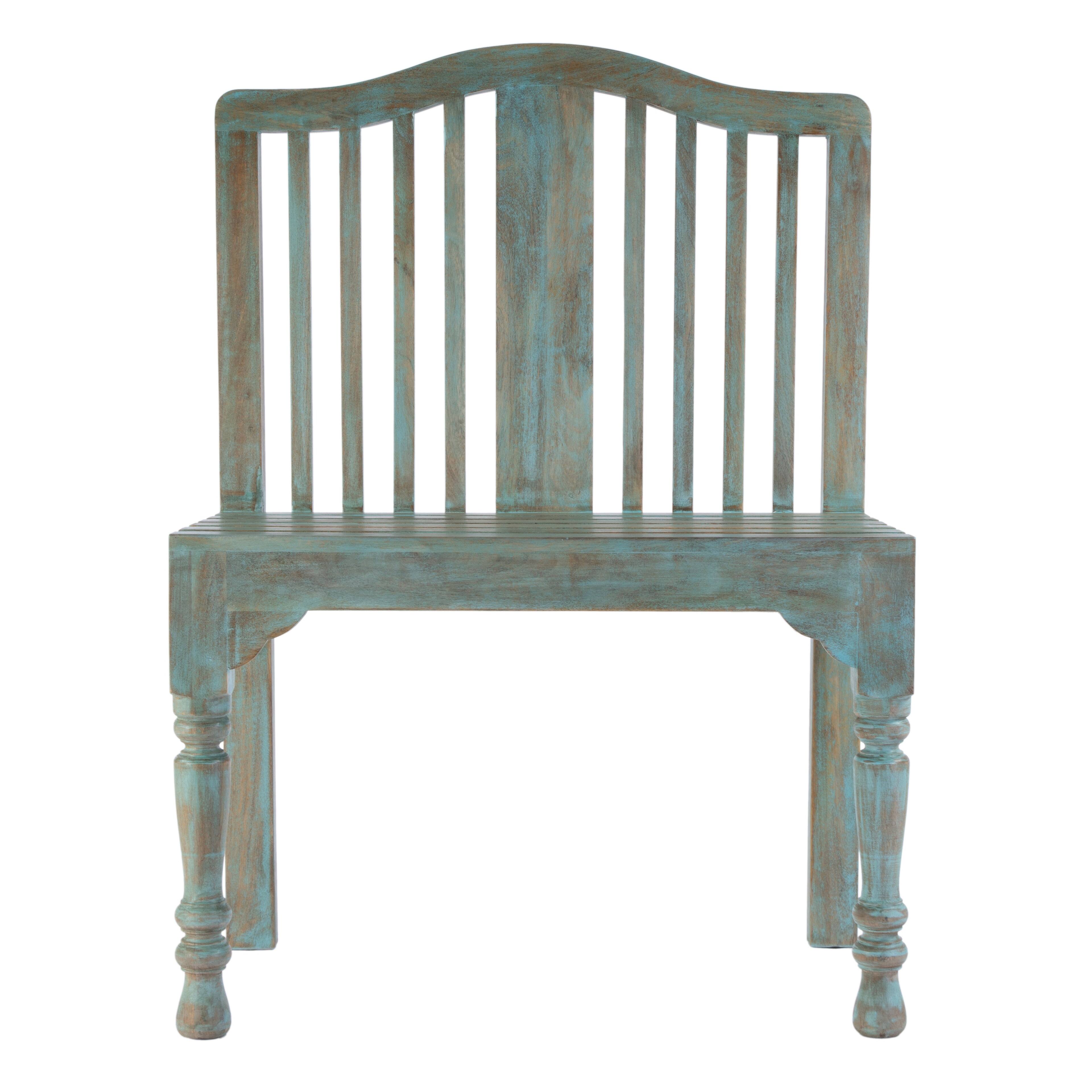 Alt View 4. Butler Specialty - Roseland 30.25 in. W Rectangular Solid Wood 2 Seat Accent Bench with Back - Blue.