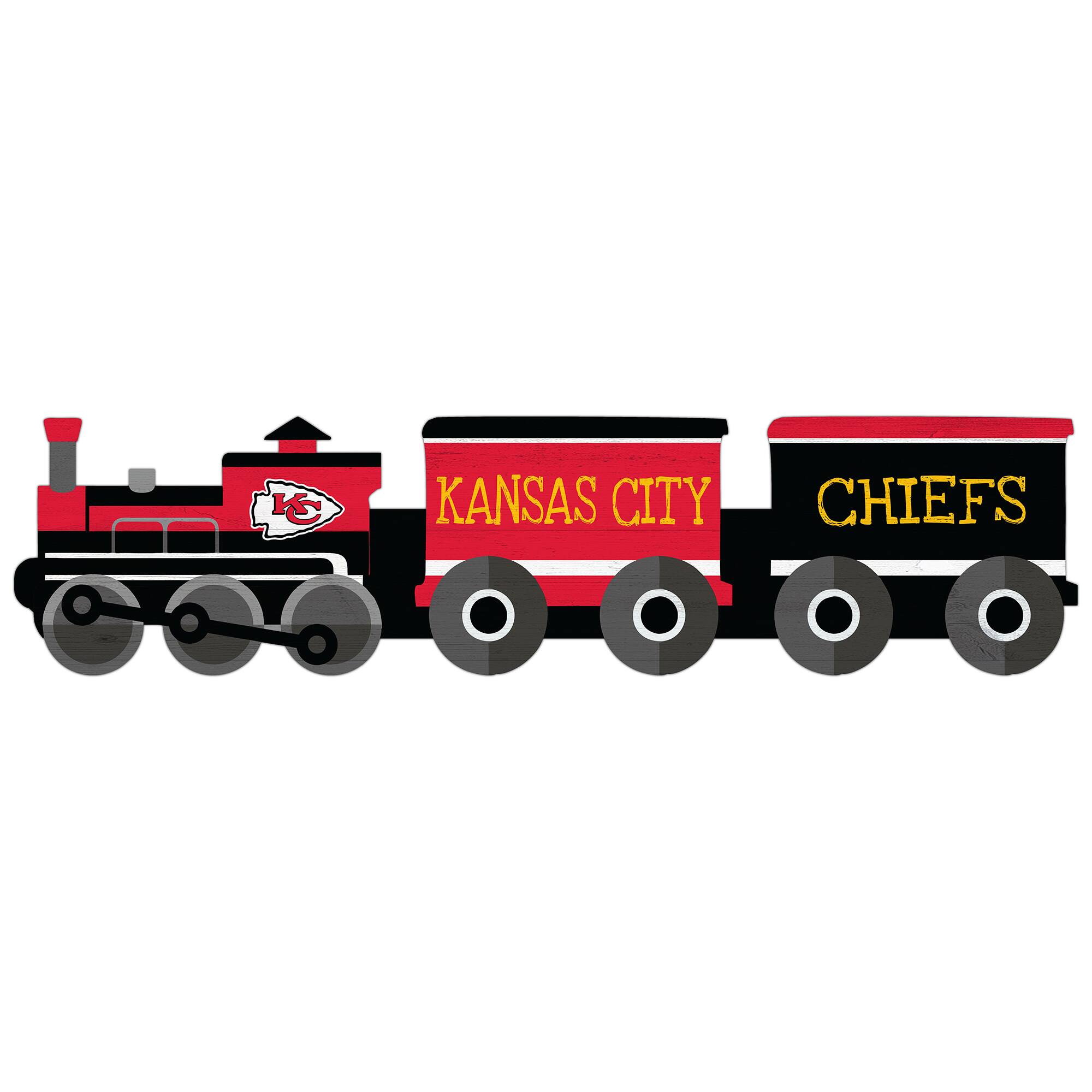 Kansas City Chiefs 6'' x 24'' Train Cutout Sign