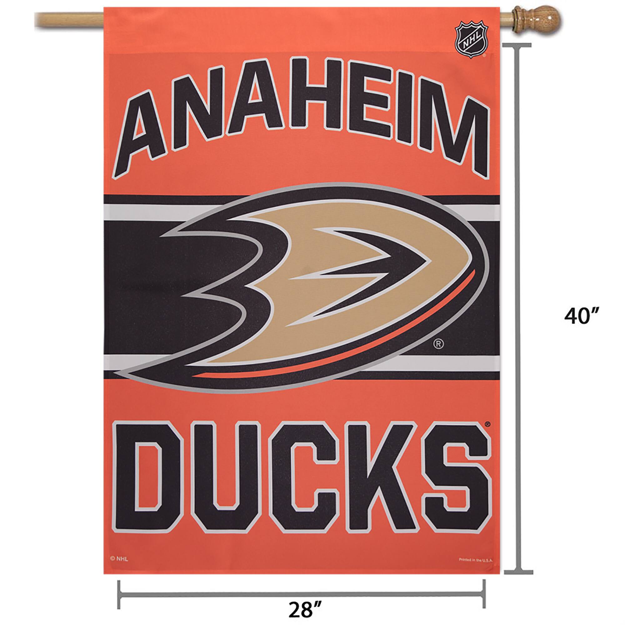 ANAHEIM  
DUCKS  

NHL  
40"  
28"