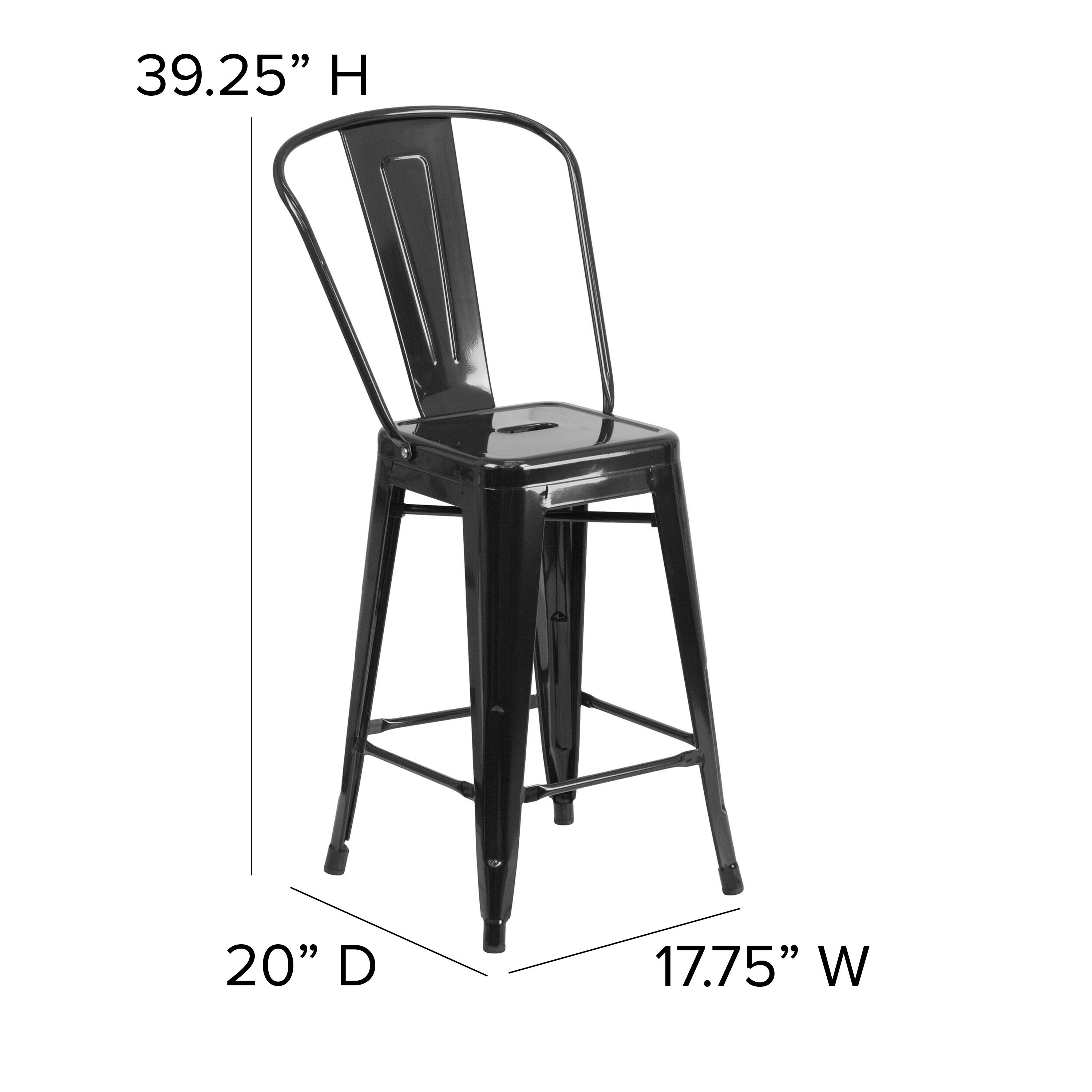 39.25" H  
20" D  
17.75" W