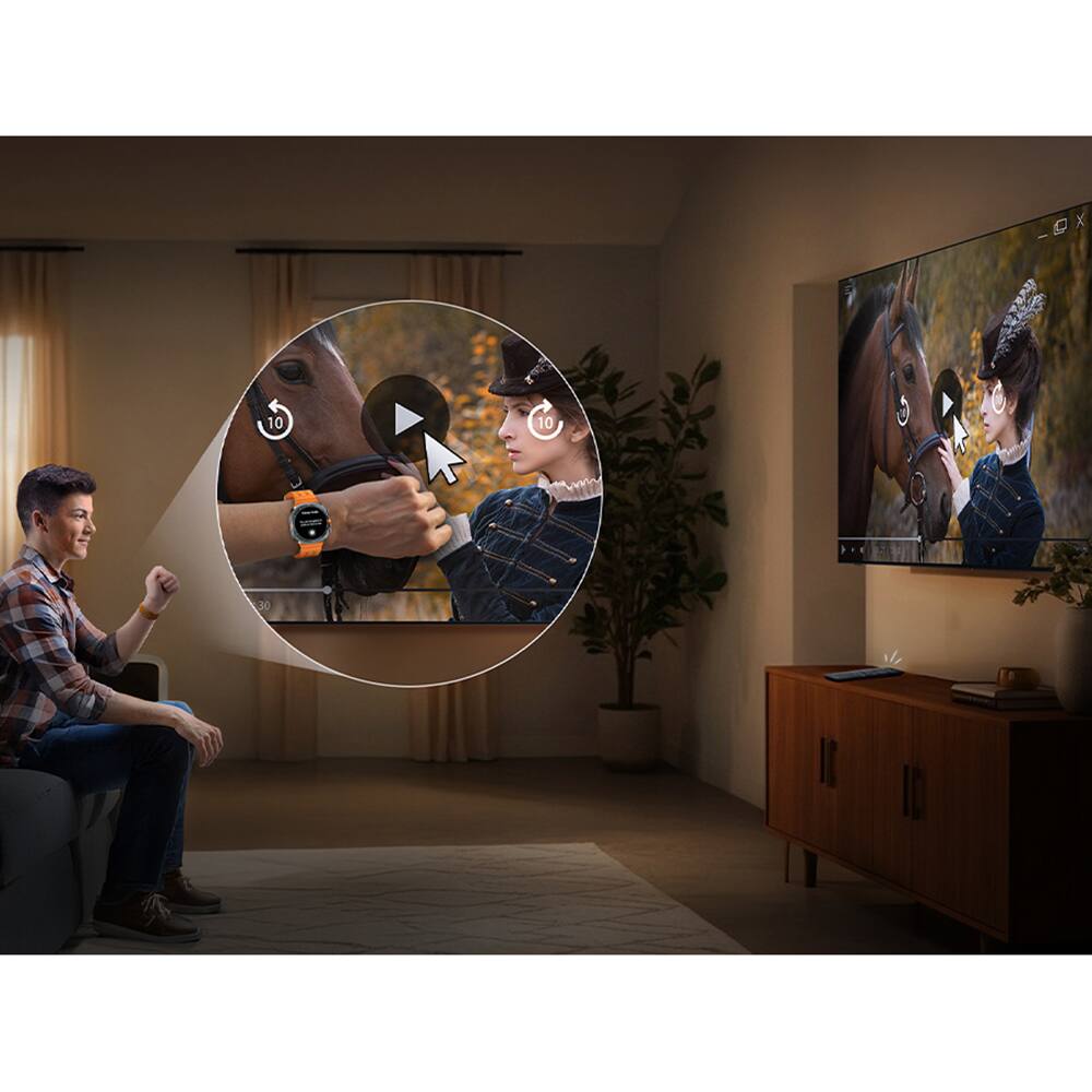 Alt View 6. Samsung - 55" Q8F Class QLED 4K Vision AI Smart TV (2025) Bundle w/ 1 Year Extended Protection Plan + 6FT HDMI 2.0 Cable.