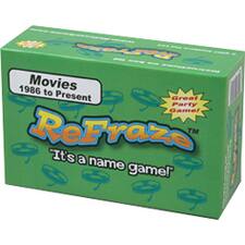 1986 Movies to Present Great Party Game! ReFrase™ "It's a name game!"