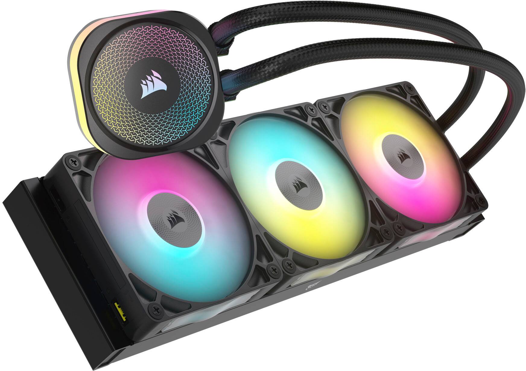 Alt View 17. CORSAIR - iCUE LINK TITAN 360 RX Liquid CPU Cooler with RGB Lighting - Black.