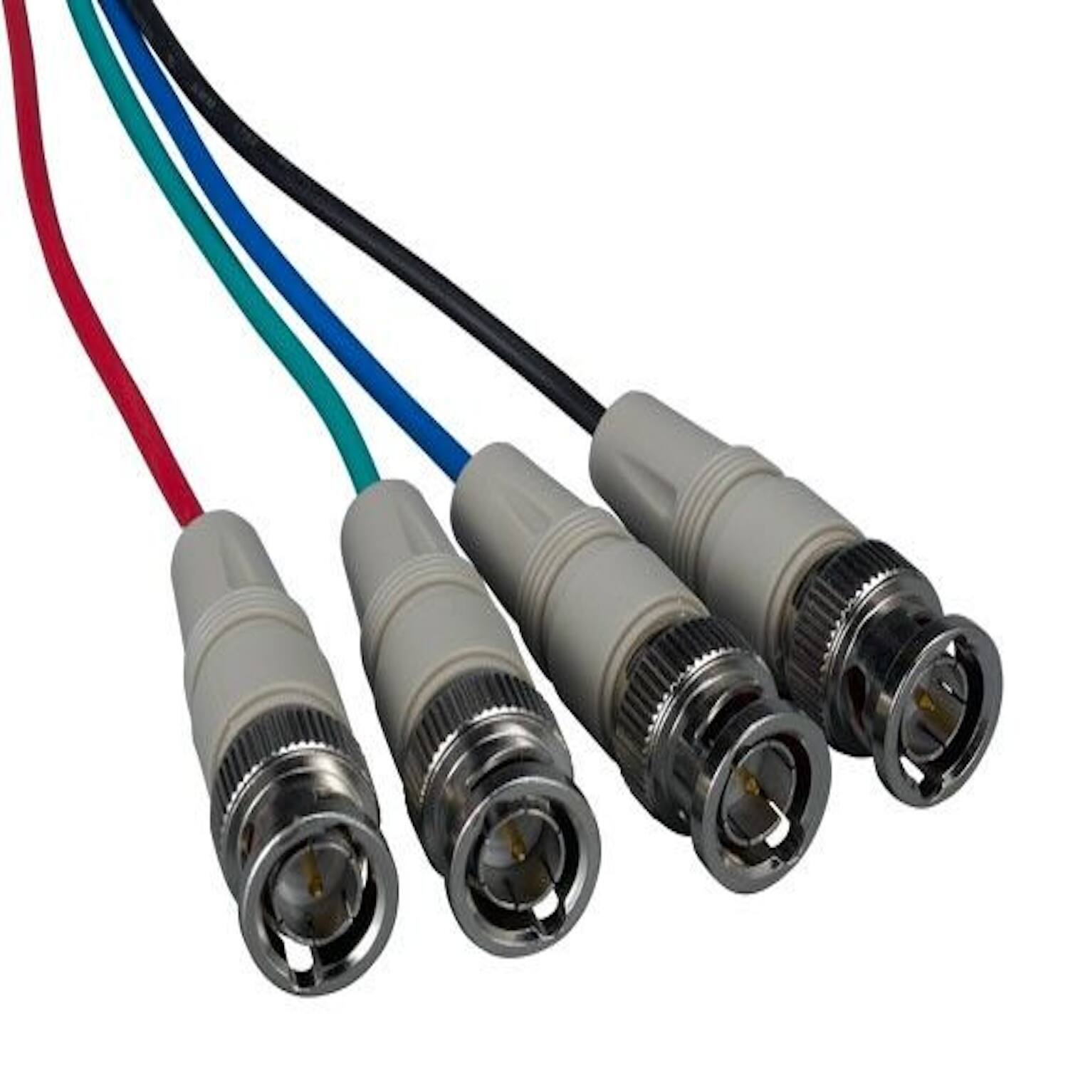 Angle. Sanoxy - 6ft VGA HD15 Male to 4-BNC Male Monitor Cable with Ferrites - Beige.