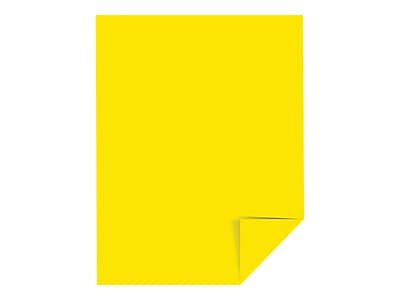 Alt View 1. Neenah Paper - Neenah Paper Exact Brights Multipurpose Paper, 20 lbs., 8.5" x 11", Bright Yellow, 500 Sheets/Ream (26281) - Bright Yellow.