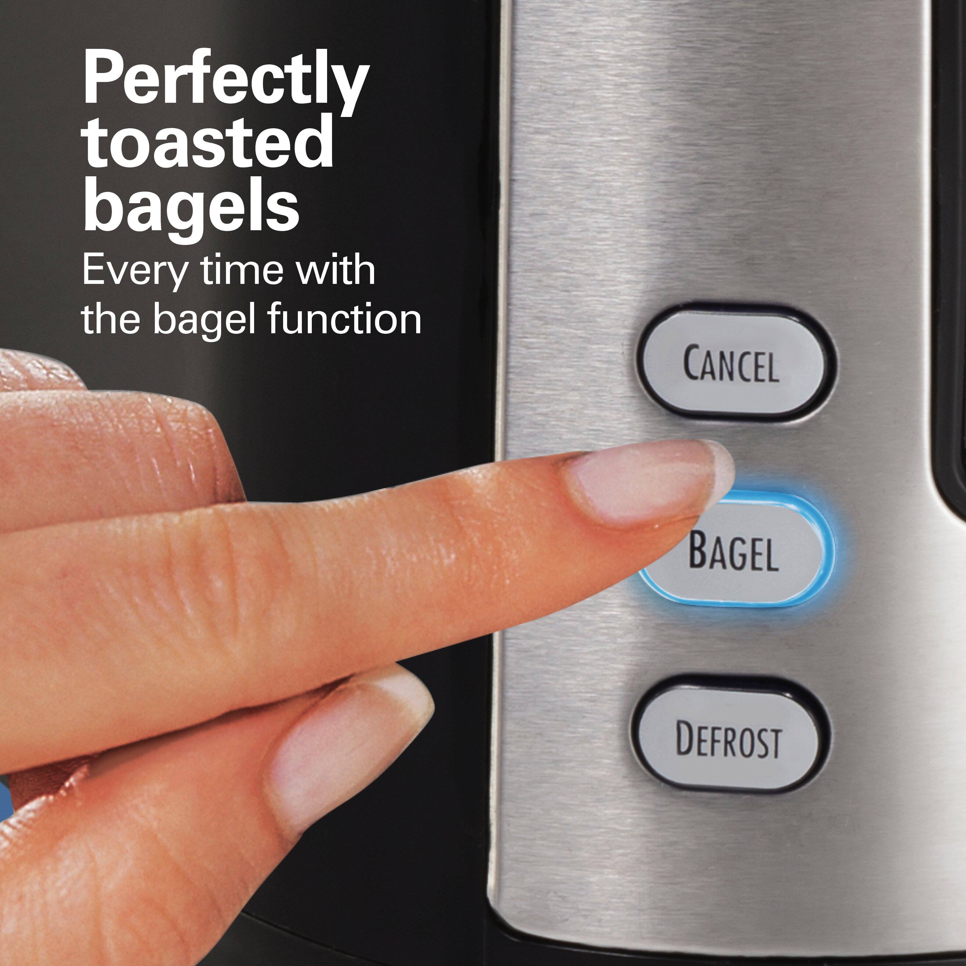 Perfectly toasted bagels  
Every time with the bagel function  

CANCEL  
BAGEL  
DEFROST