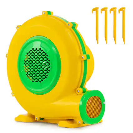 Front. Gymax - Gymax 950W 1.2 HP Electric Blower 2620 PA Air Blower for Inflatables Water Slide - Yellow.