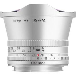 TTARTISAN APS-C 7.5mm F2.0 M43 (Silver color)