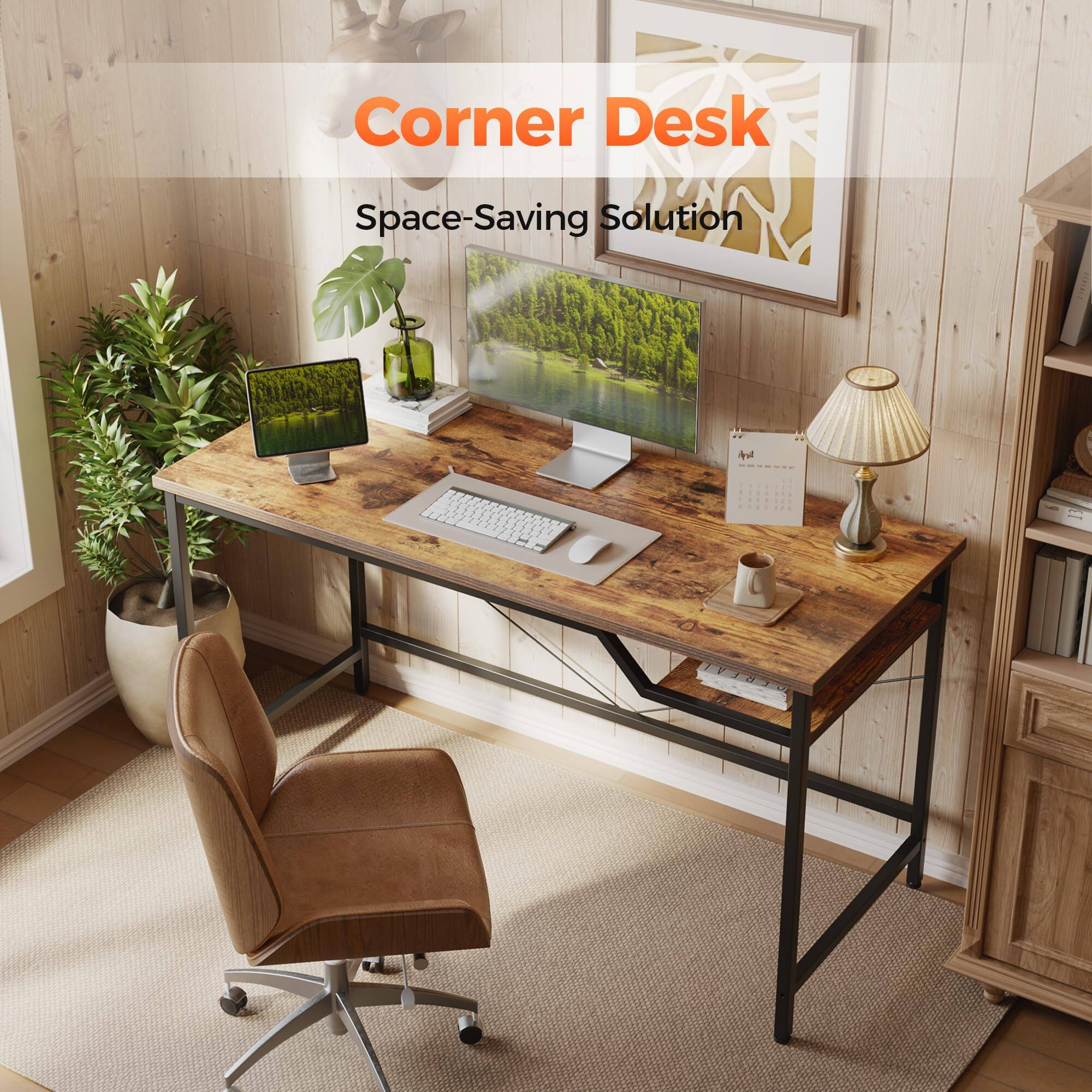 Corner Desk  
Space-Saving Solution