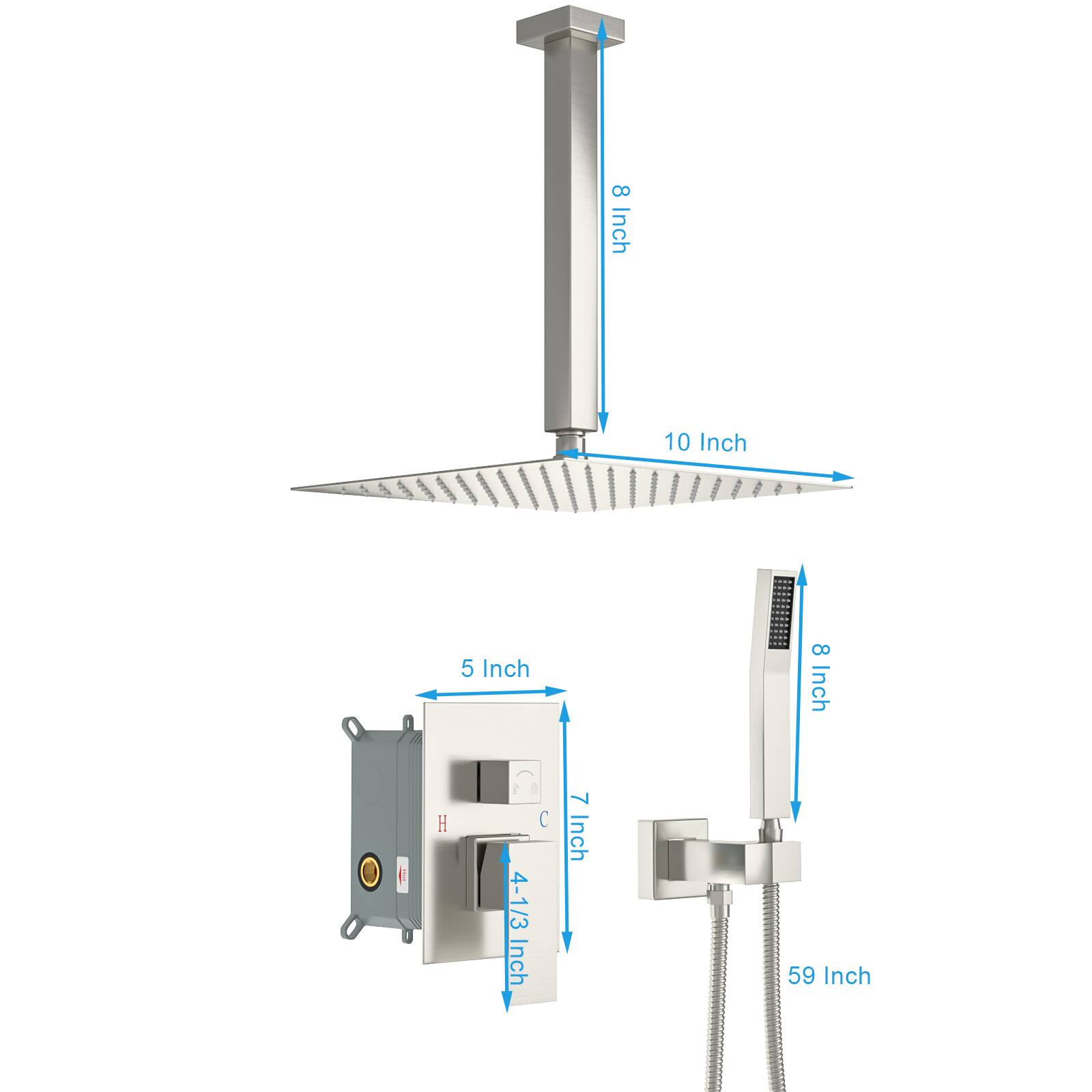 8 Inch  
10 Inch  
5 Inch  
4-1/3 Inch  
7 Inch  
59 Inch