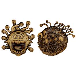 Dungeons & Dragons - 50th Anniversary Beholder Twin Medallion Set - Brown