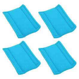 Unique Bargains - 4pcs Camera Bag Divider, 5.51x4.53x0.71in, Shockproof Padding Insert for Lens Case, Travel Photography - Light Blue