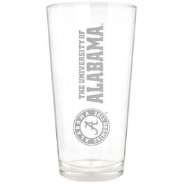 Great American Products - Alabama Crimson Tide Etched 16oz. Vertical Rally Cry Pint Glass - Multicolor