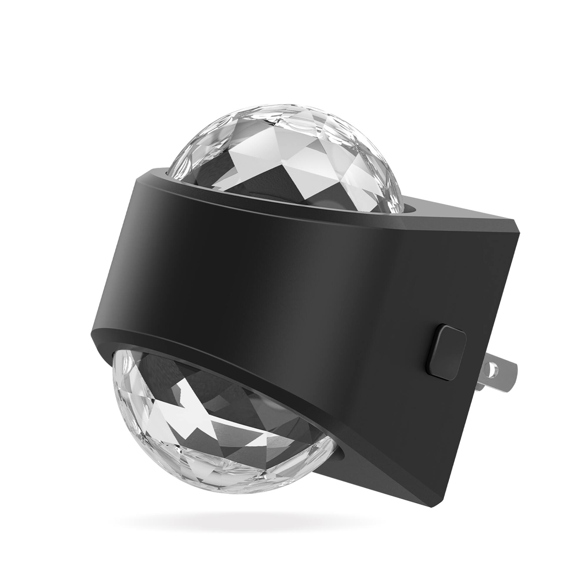 Front. Jandcase - JANDCASE 2W Plug-in Night Light, 3CCT + Amber Color , Diamond Lens Projection, Color Memory, Dusk-to-Dawn Sensor - Black.
