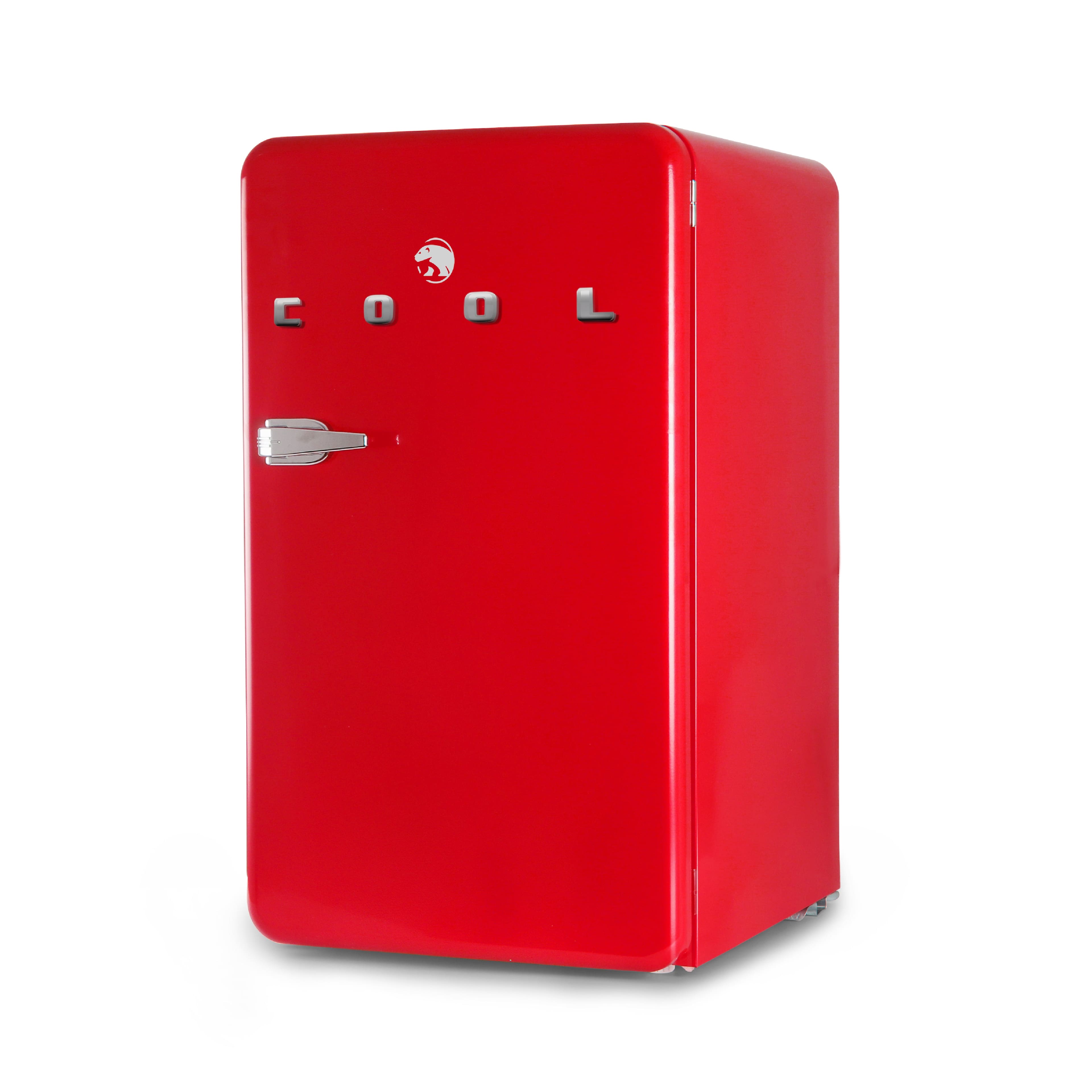 Front. Commercial Cool - COMMERCIAL COOL 3.2 Cu. Ft. Refrigerator With Freezer, Vintage Style Refrigerator - Red.