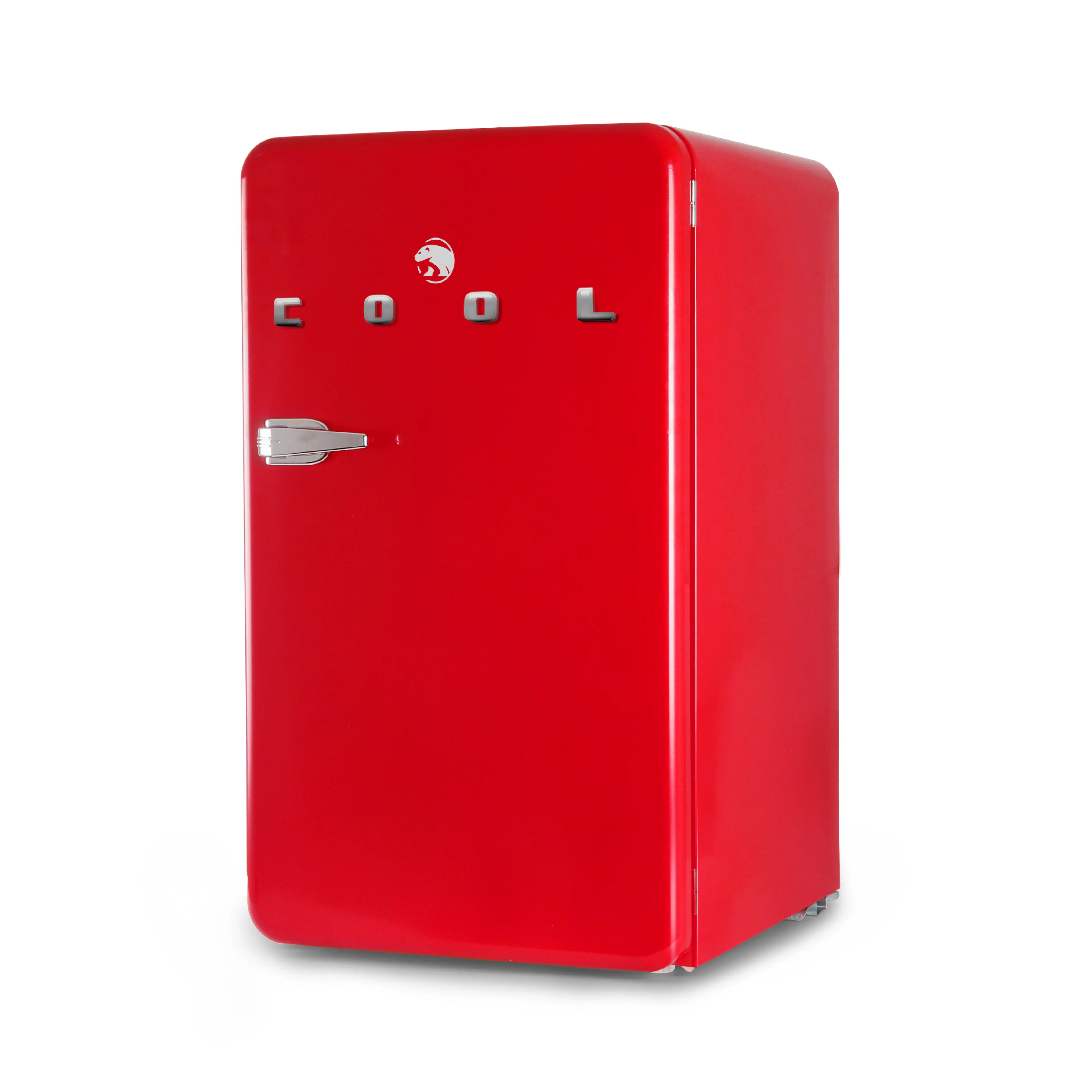 Commercial Cool - 3.2 Cu. Ft. Refrigerator With Freezer, Vintage Style Refrigerator - Red