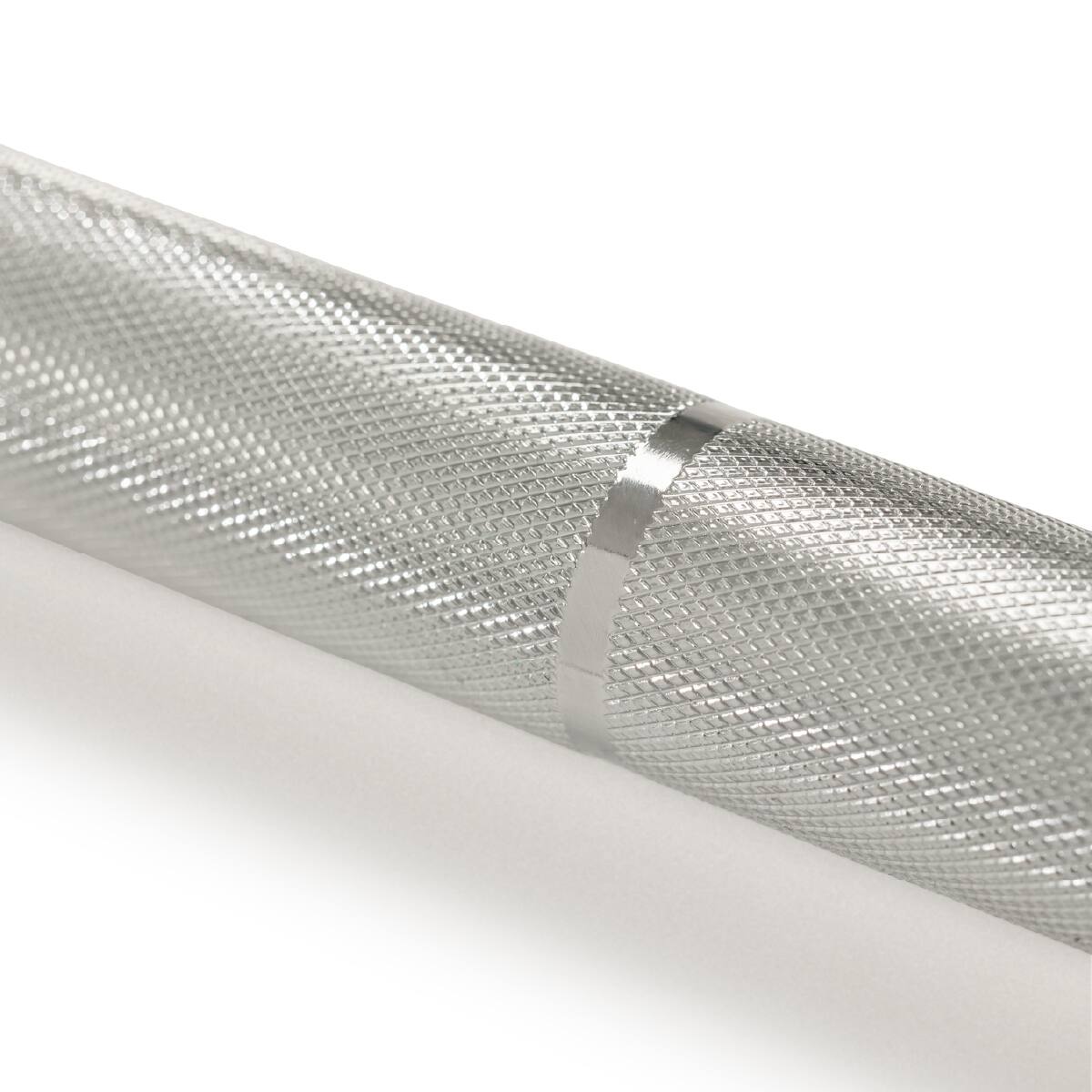 Alt View 1. Sunny Health & Fitness - 86” (7 ft) Olympic Barbell Bar with 28mm shaft diameter - Silver.