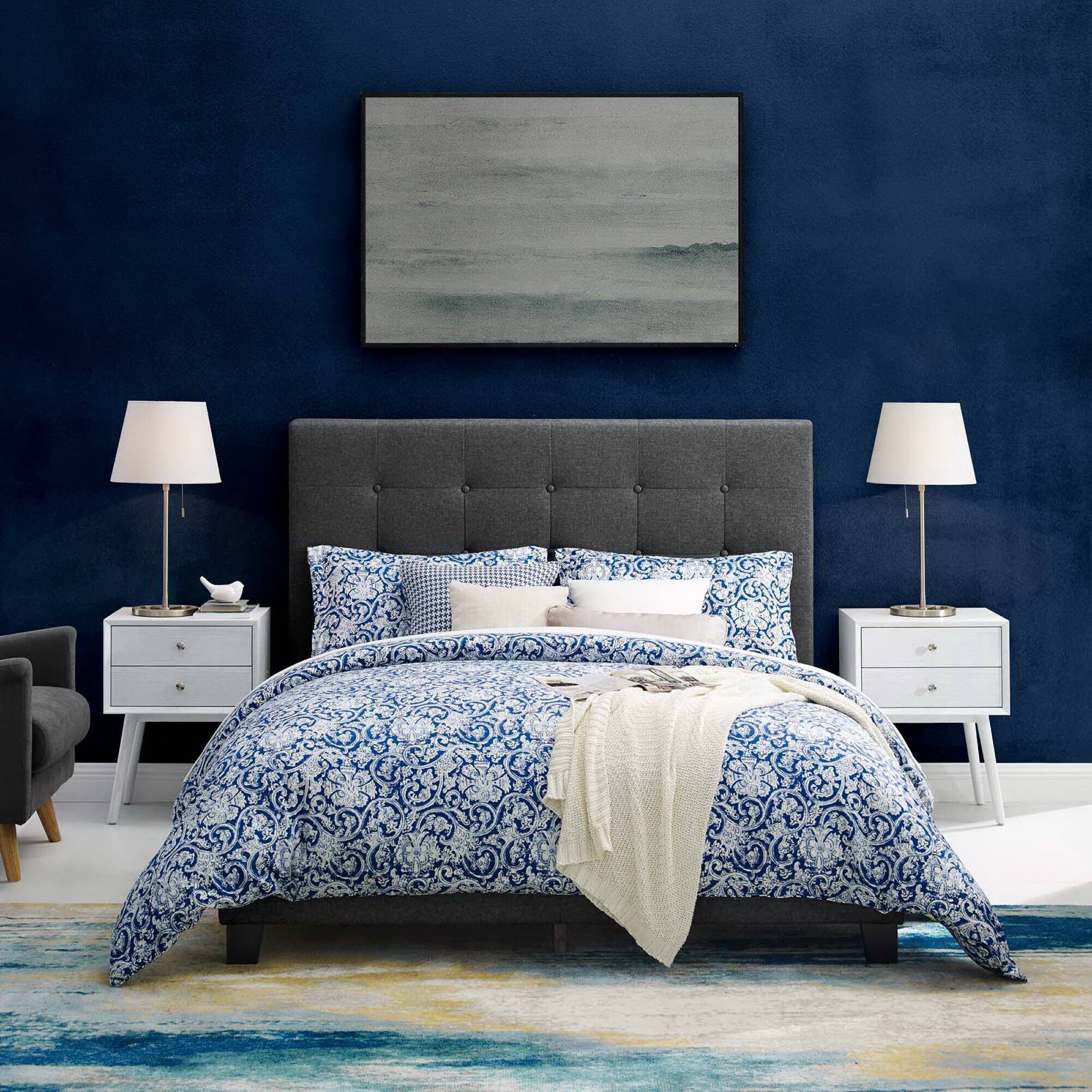 Alt View 2. Modway - Billie Wood Twin Platform Bed Frame - Brown.