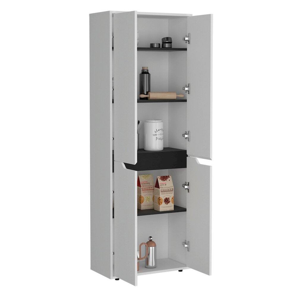 Alt View 1. TuHome - Ambery 180 Armoire Light Gray MDF - Gray.