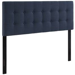 Emily Upholstered Fabric Queen Headboard by Modway - Blue