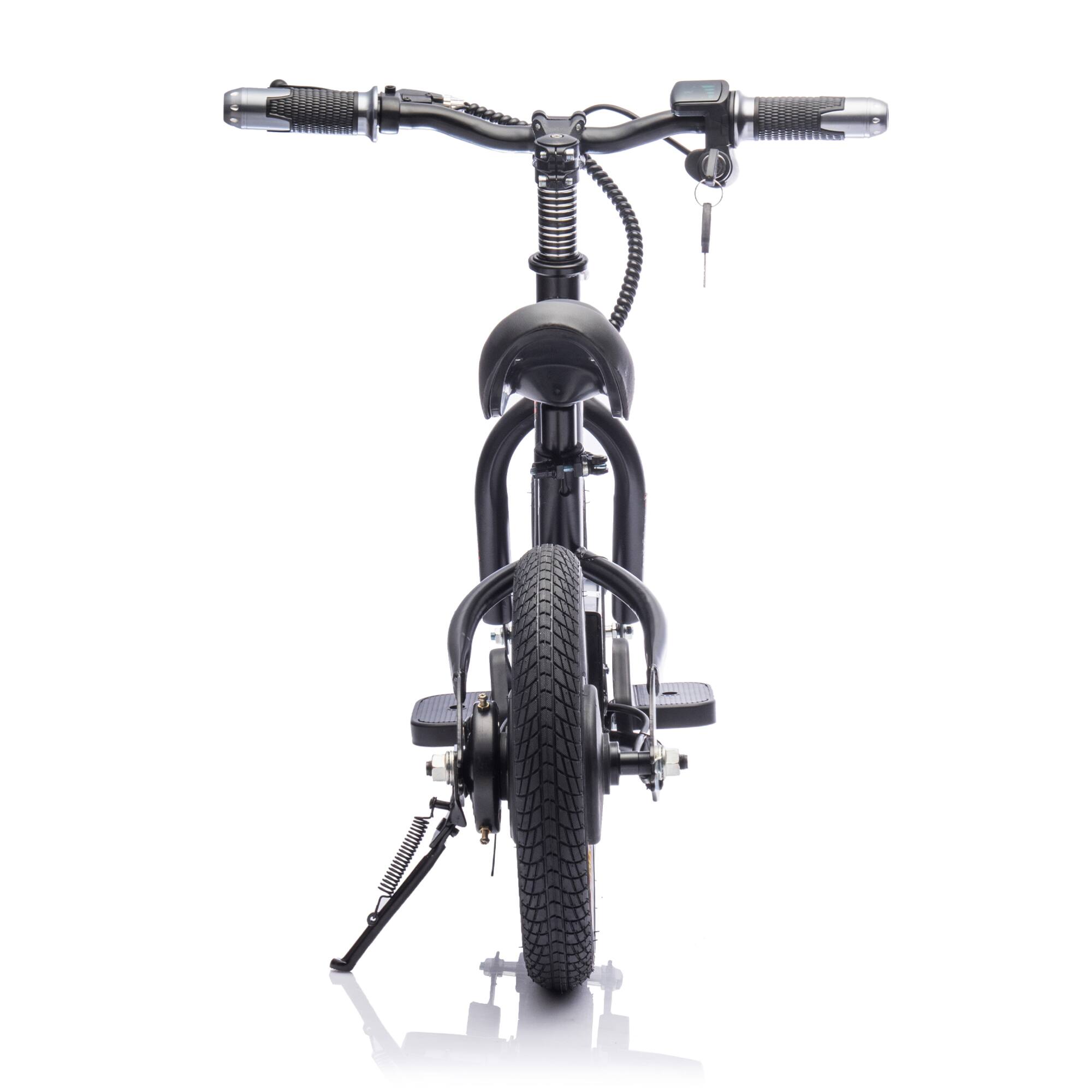 Alt View 6. ELEMENT ACE - 24V Kids Electric Balance Dirt Bike with Adjustable Seat and Power Display for Ages 3+ - Black.