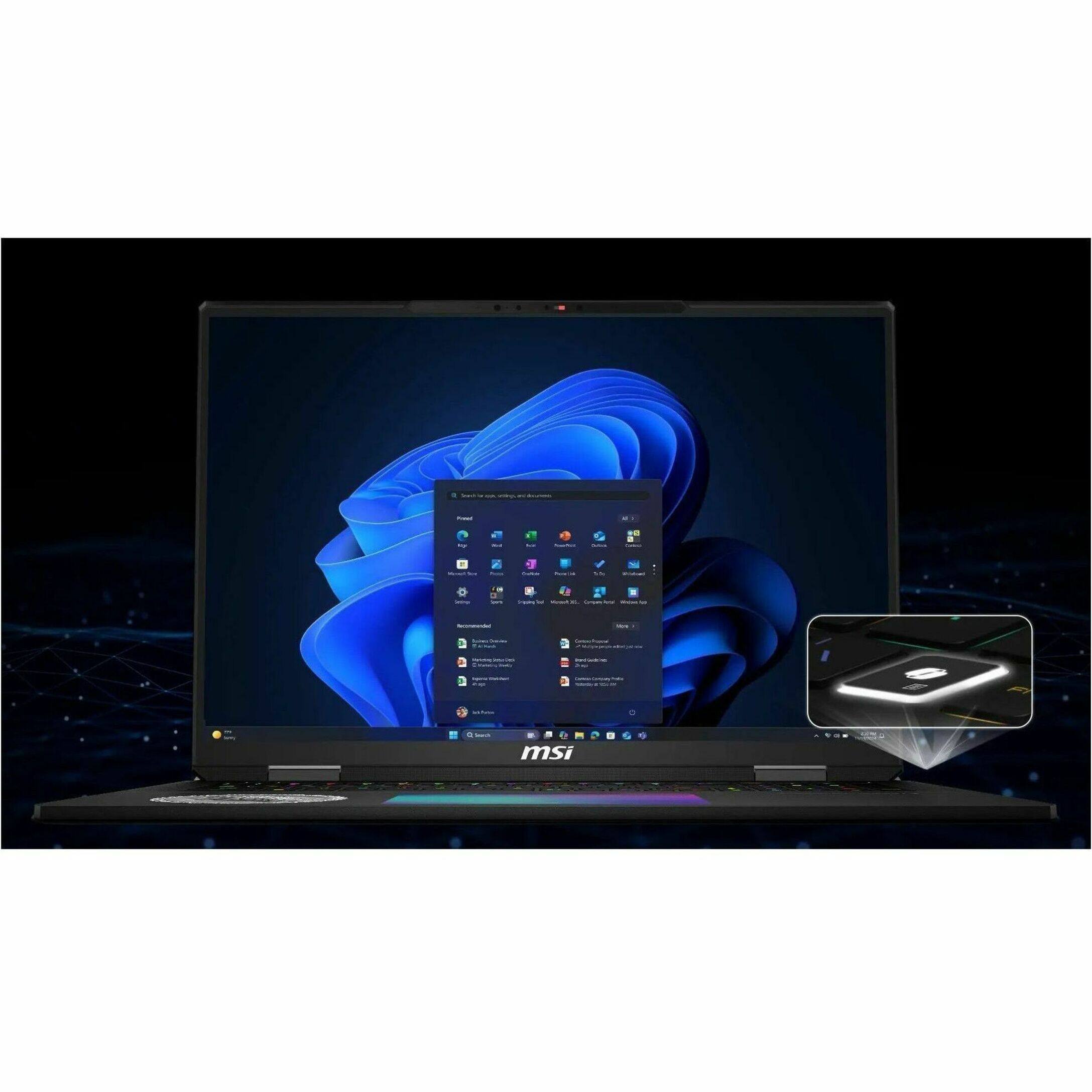 Alt View 18. MSI - 18" Gaming Laptop 3840 x 2400 () - Intel Core Ultra 9 285HX with 64GB Memory - GeForce RTX 5080 - 6 TB SSD - Norse Myth Dragon Edition, Other.