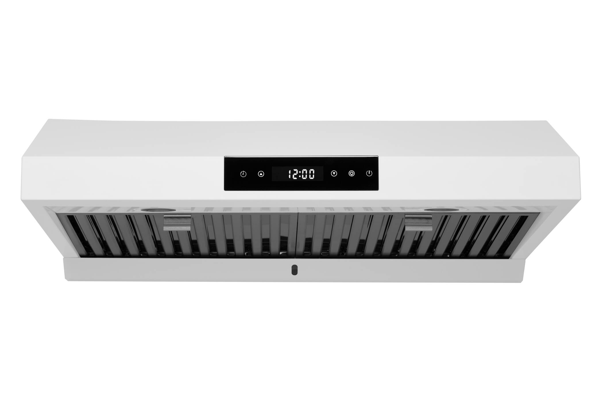 Front. Hauslane - Hauslane UC-PS18 30-in Ducted Matte White Undercabinet Range Hood with 3-Way Venting System - Matte White.