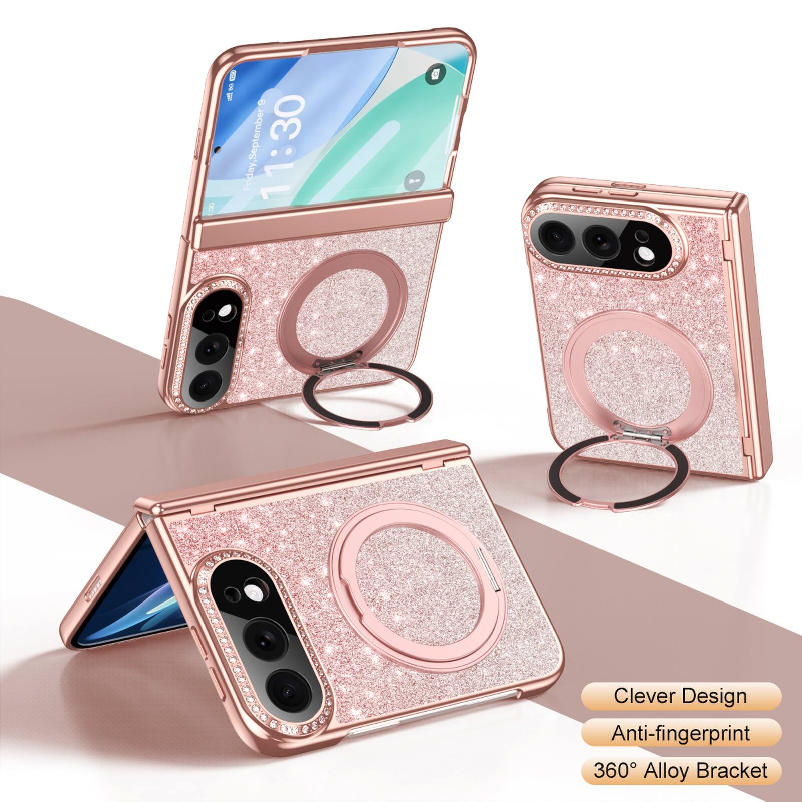 Call-
CO   Friday, September 11:30 1
Clever Design Anti-fingerprint 360° Alloy Bracket