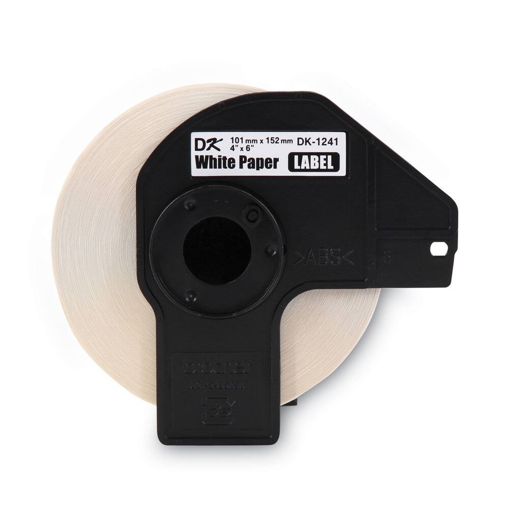101 mm x 152 mm DK-1241  
4" x 6" x 6"  
White Paper LABEL  
>ABS<  
DK-1241