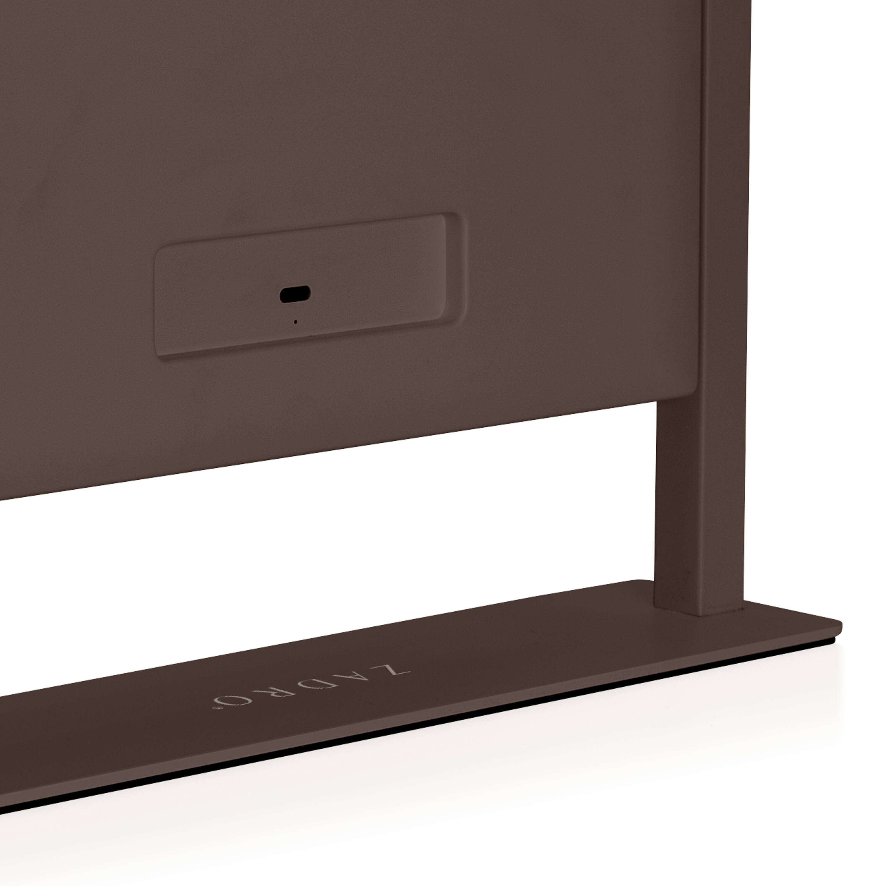 Alt View 1. Zadro - Zadro Hollywood Makeup Mirror - 12" x 14" - 9 LED Light Bulbs with Dimmable Brightness - Chocolate.