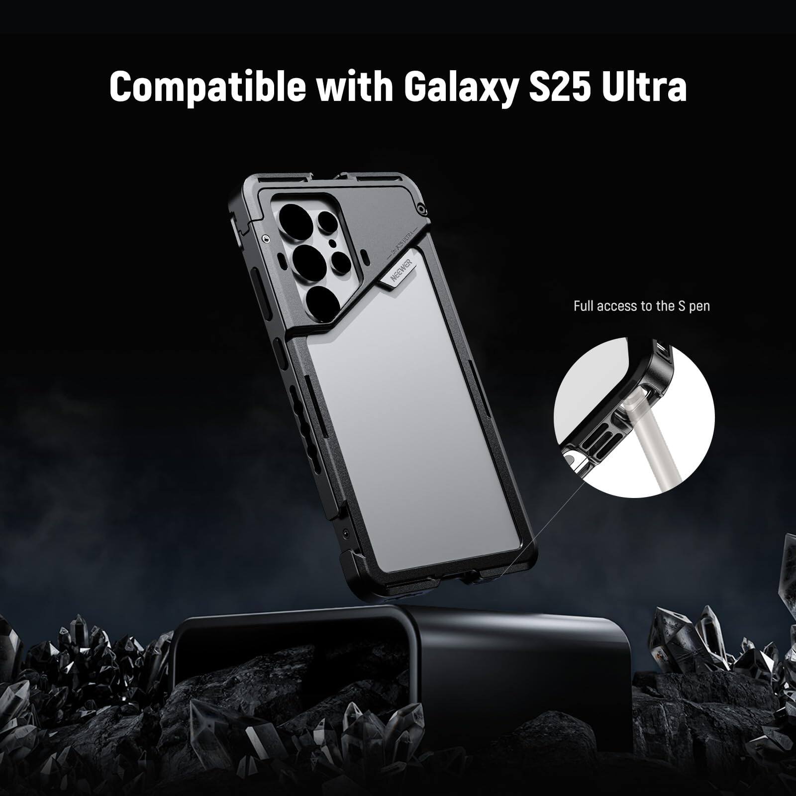 Compatible with Galaxy S25 Ultra  
Full access to the S pen