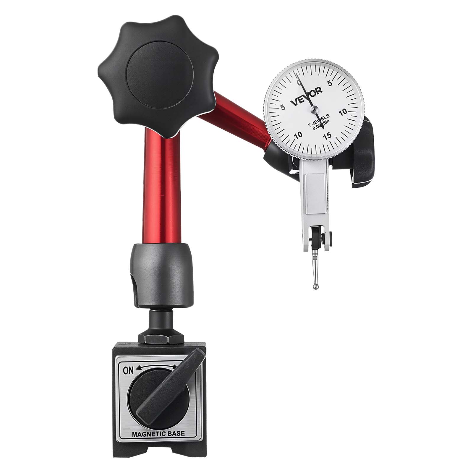 0 5 VEVOR OR 5 VE 10 7 JEVELS 5m 0.00 10 15 ON MAGNETIC BASE