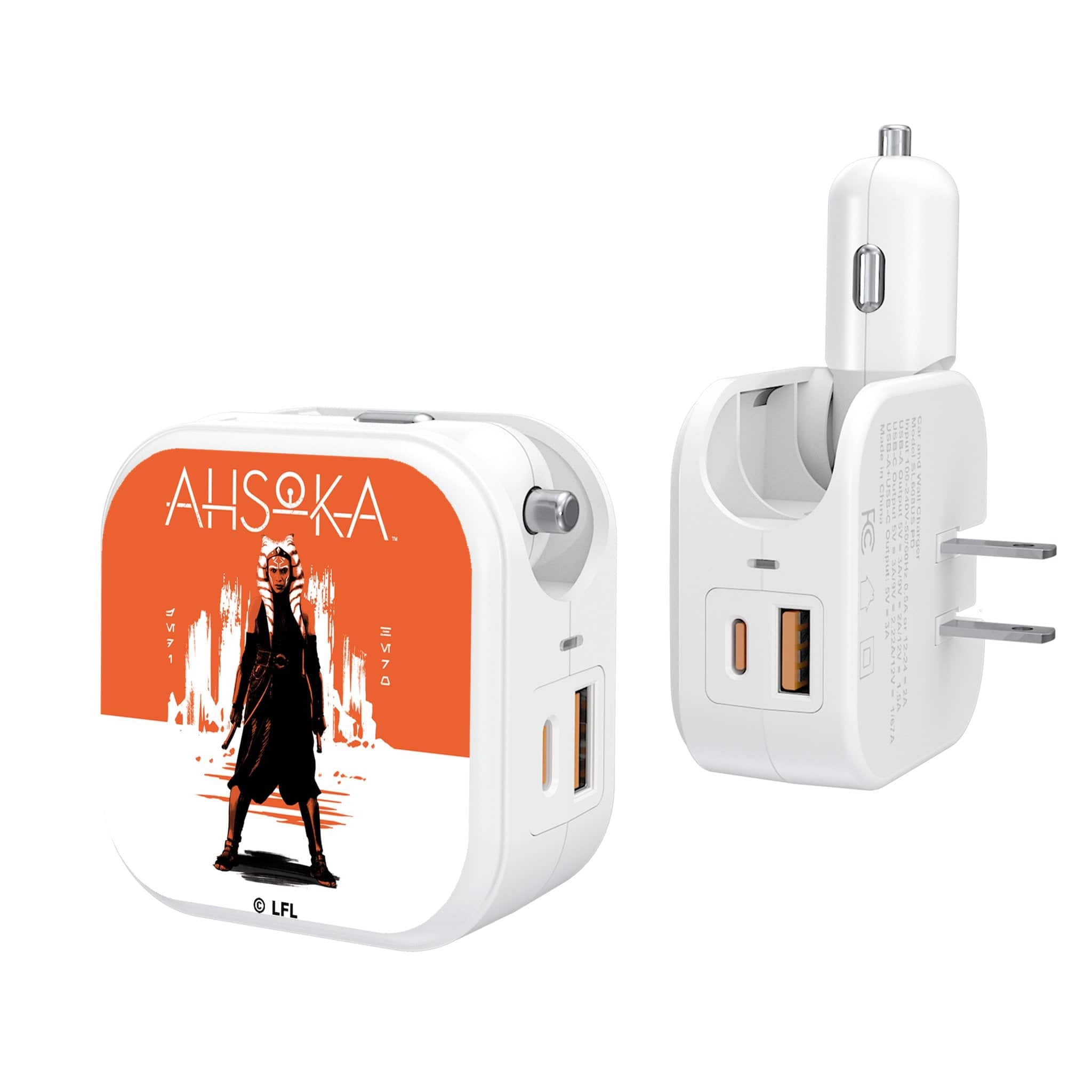 Keyscaper - Star Wars: Ahsoka Season 1 BaseOne 2 in 1 USB Charger - Ahsoka