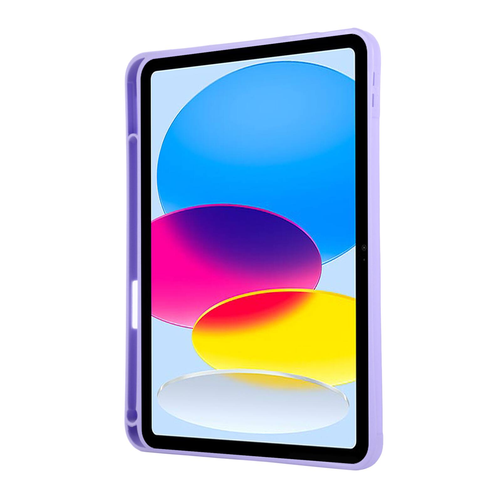 Alt View 3. UUCOVER - Case for iPad A16 11-inch 2025 /iPad 10th Gen 10.9" 2022 Shockproof PU Leather Hand Strap Kickstand Pencil Holder Cover - Purple.