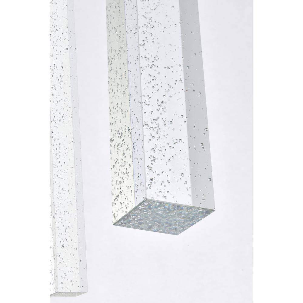 Alt View 4. Elegant Lighting - Weston 3 lights pendant in satin gold - Satin Gold.
