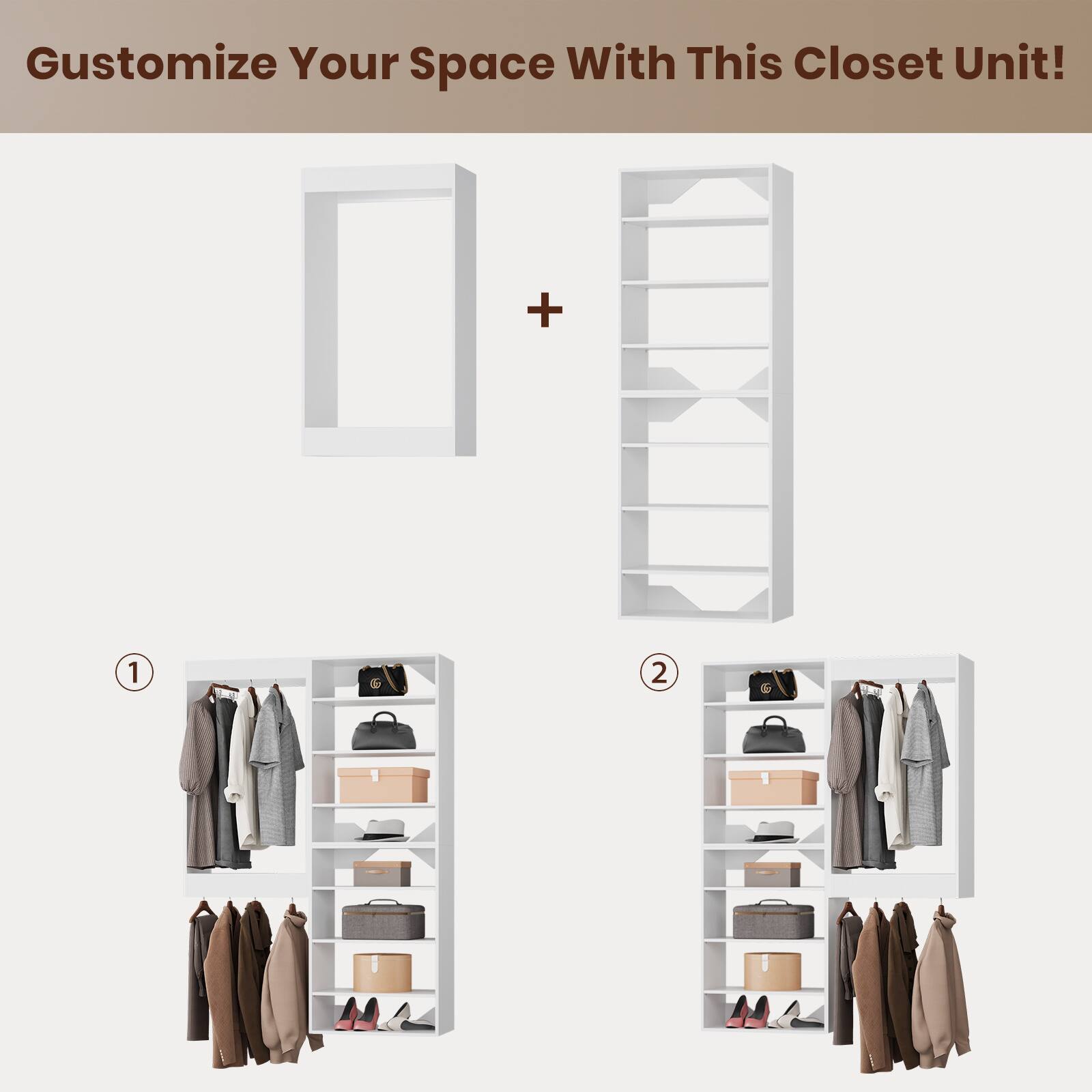 Customize Your Space With This Closet Unit!

1. [Image of a closet unit with clothes and accessories]

2. [Image of a closet unit with clothes and accessories]
