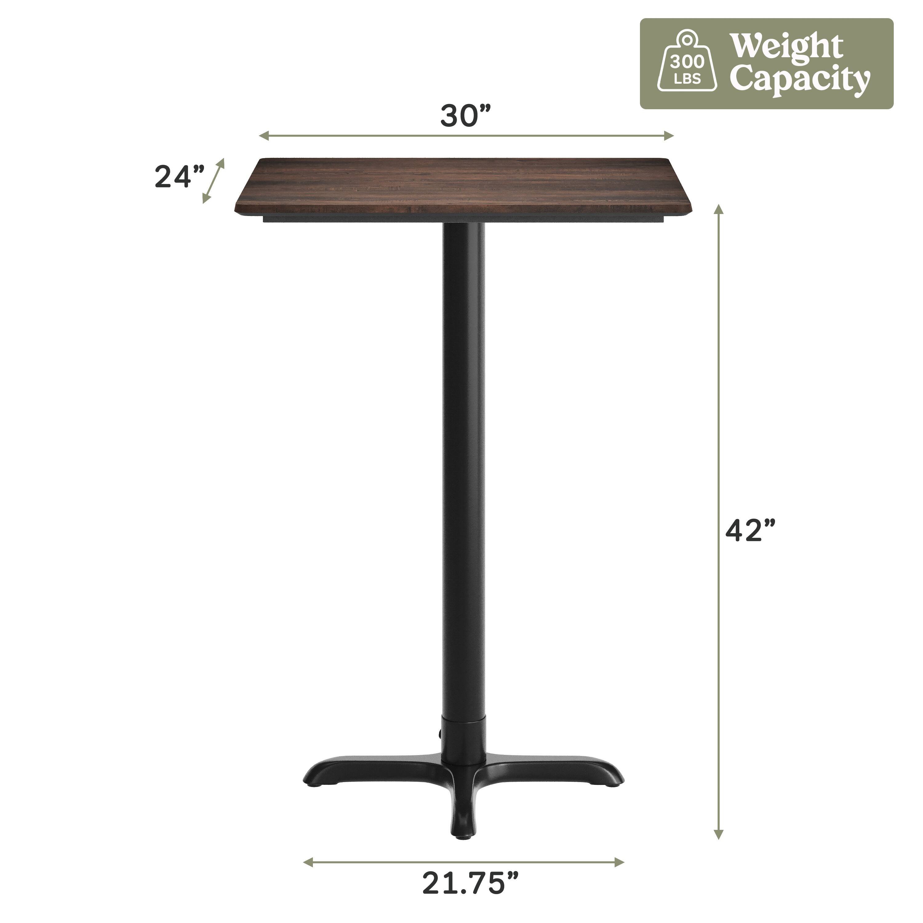 30"  
300 Weight LBS Capacity  
24"  
42"  
21.75"