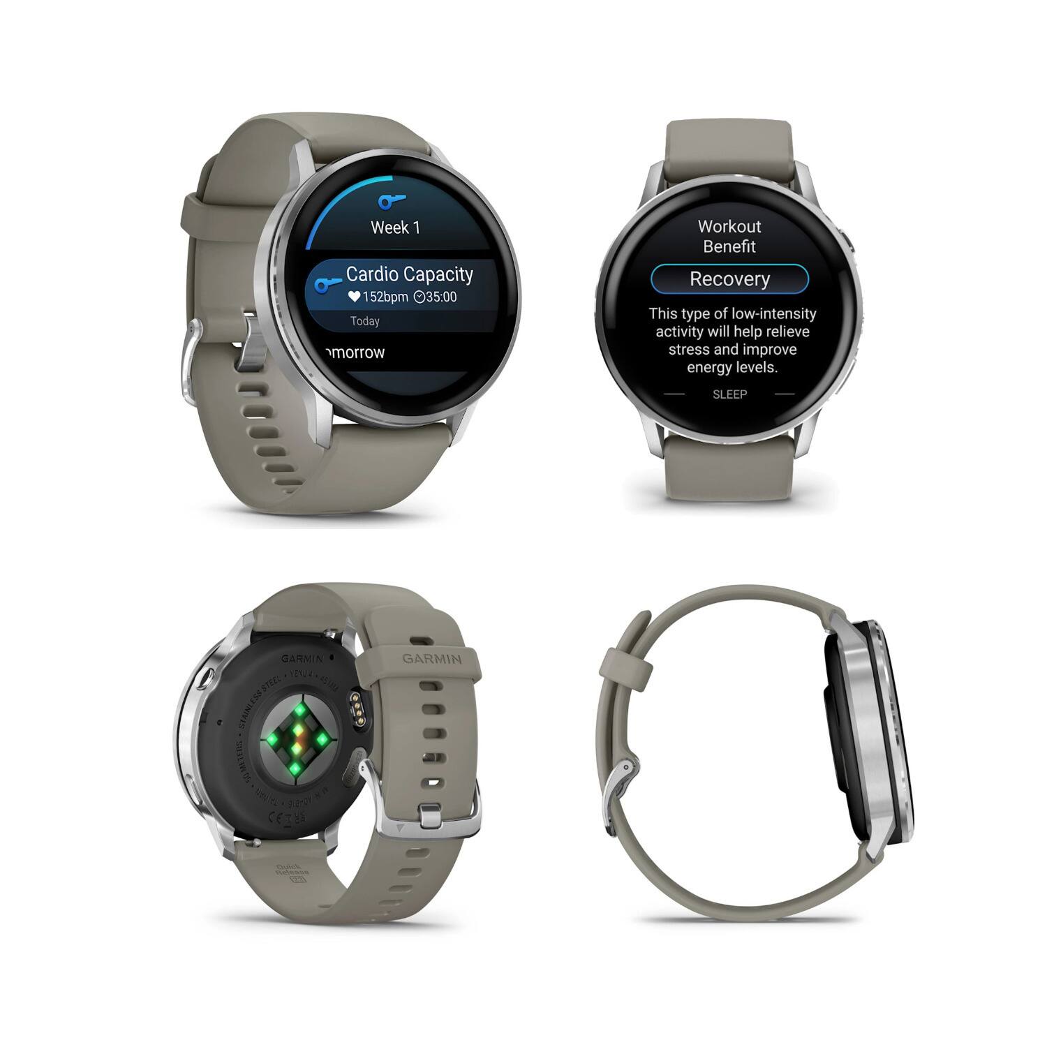 Week 1 Cardio Capacity 152bpm 035:00 Today tomorrow

Workout Benefit Recovery This type of low-intensity activity will help relieve stress and improve energy levels.

SLEEP

GARMIN +184++45100 STAINLESS STEEL CO METERS Natures MA SPORT CETY

GARMIN

Copick SOCANNY