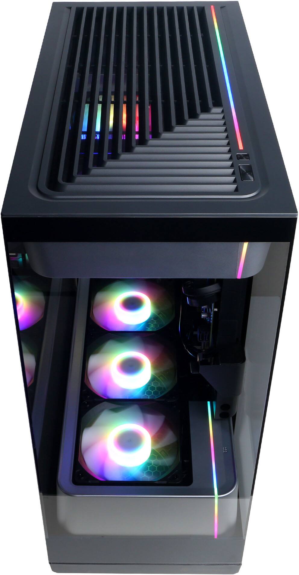 Alt View 3. CyberPowerPC - Gamer Master Gaming Desktop - AMD Ryzen 5 5500 - AMD Radeon RX 9050 4GB - 8GB DDR4 - 500GB PCIe 4.0 SSD - Black.