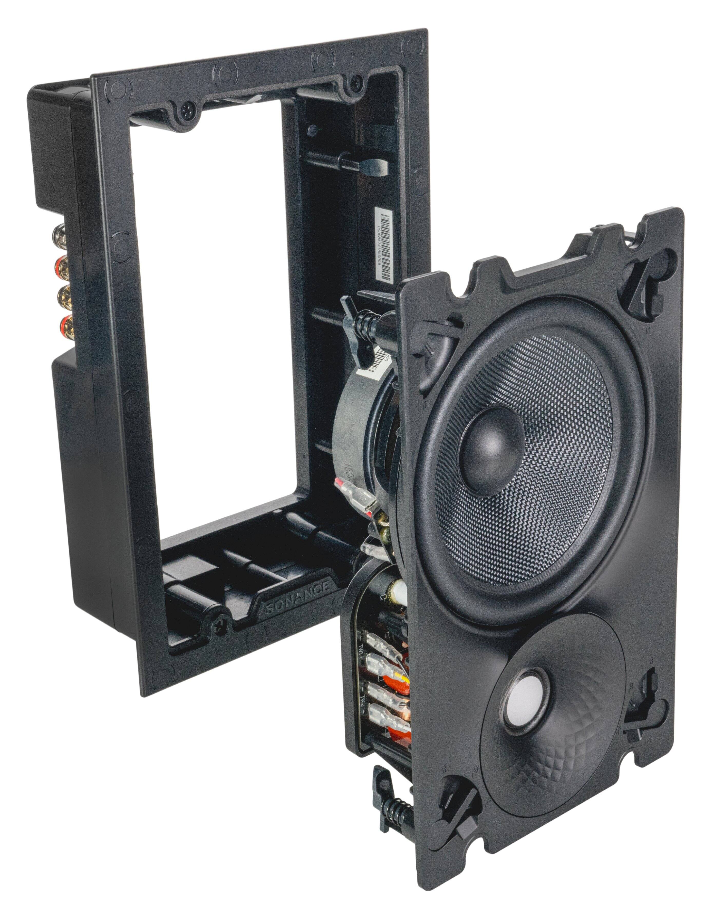 Alt View 19. Sonance - VX66 SST SINGLE SPEAKER - Visual Experience 6-1/2" 2-Way Rectangle Single Stereo In Wall Speaker (Each) - Paintable White.