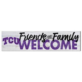 Jardine - TCU Horned Frogs 10'' x 40'' Friends & Family Welcome Sign - White