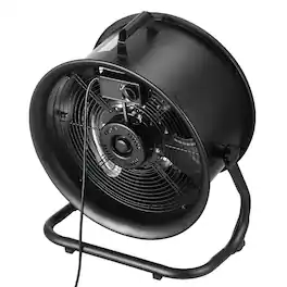 Loheer - 14 Inch Industrial Floor Fan, 3 Speed High Velocity Heavy Duty Metal Fan for Garage and Home Gym