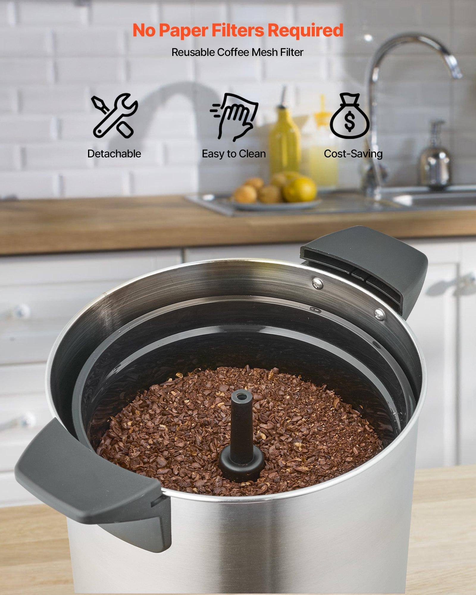 No Paper Filters Required  
Reusable Coffee Mesh Filter  

- Detachable  
- Easy to Clean  
- Cost-Saving