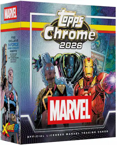 marvel topps chrome booster box 2025 Hobby (June 16th) ever trading card 2026 Topps Chrome Marvel Comics